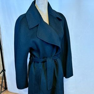 Maje Wool Black Women’s Coat, Made in Paris